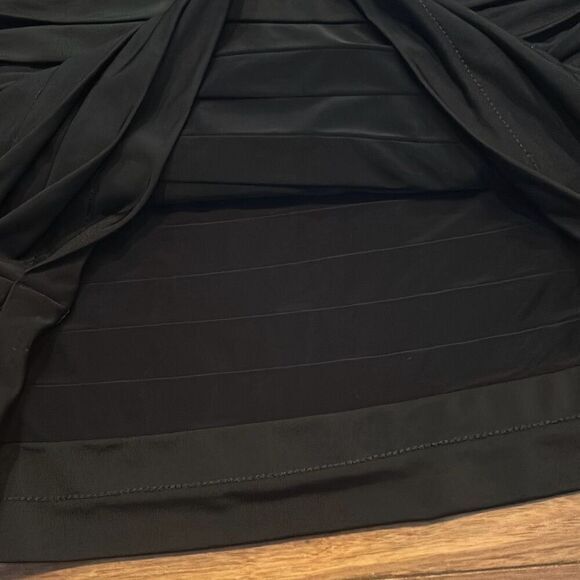 Rene Arnez Little Black Dress Womens Black One Shoulder Bodycon Mini Dress Small - Picture 5 of 10